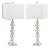 Crystal Table Lamp in Crystal - a Pair For Sale