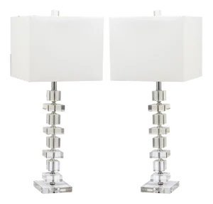 Crystal Table Lamp in Crystal - a Pair