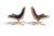 Vatne Møbler Mid 20th Century Pair of Lowback Sigurd Ressell Falcon Chairs in Lacquered Beech For Sale - Image 4 of 11