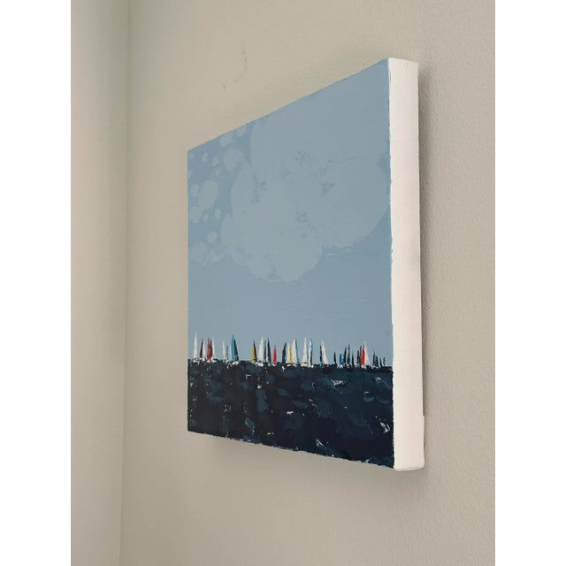 "Regatta" Modern Original Oil Painting, by Jennifer Hohlfelder For Sale In Denver - Image 6 of 8