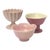 Pink Petite Footed Serving Bowl Curation - Group of 3 For Sale