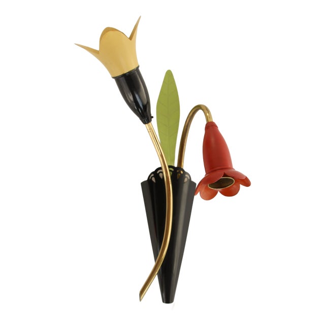 Mid-Century Modernist Wall Lamp, Germany, 1950s For Sale