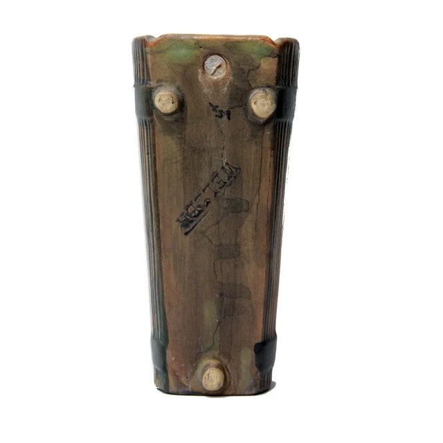 1920s 1920s Weller Wood Rose Pattern Wall Pocket For Sale - Image 5 of 8