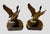 Metal ​Mid 20th Century Solid Brass Mallard Ducks in Flight Bookends Attributed to Pm Craftsman - A Pair For Sale - Image 7 of 12