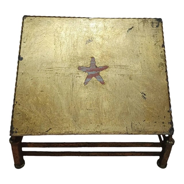 Vintage Tole Gilt Gold Table Top Bookstand For Sale