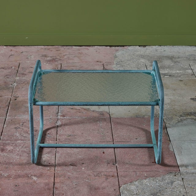 1950s 1950s Walter Lamb for Brown Jordan Bronze Patio Side Table, Attributed For Sale - Image 5 of 7
