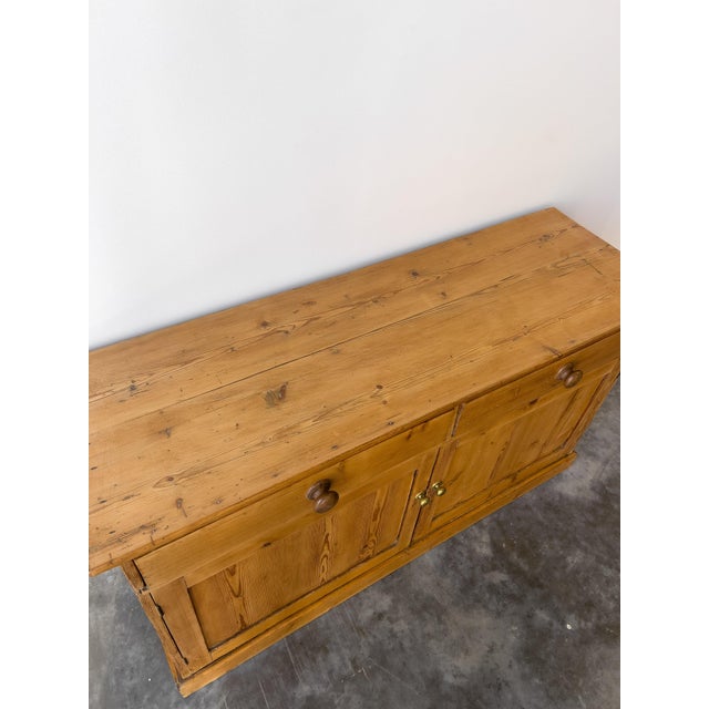 Tan Antique 19th Century English Pine Sideboard For Sale - Image 8 of 10