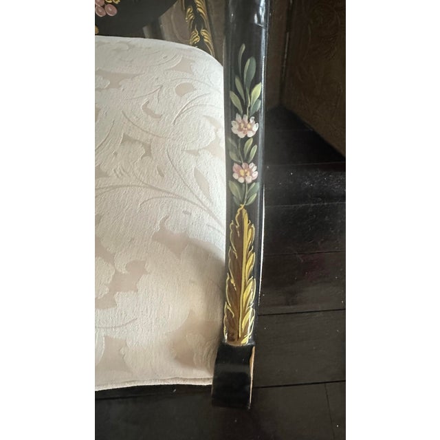 Vintage Hepplewhite Oval Plume Arm Chair For Sale - Image 12 of 12