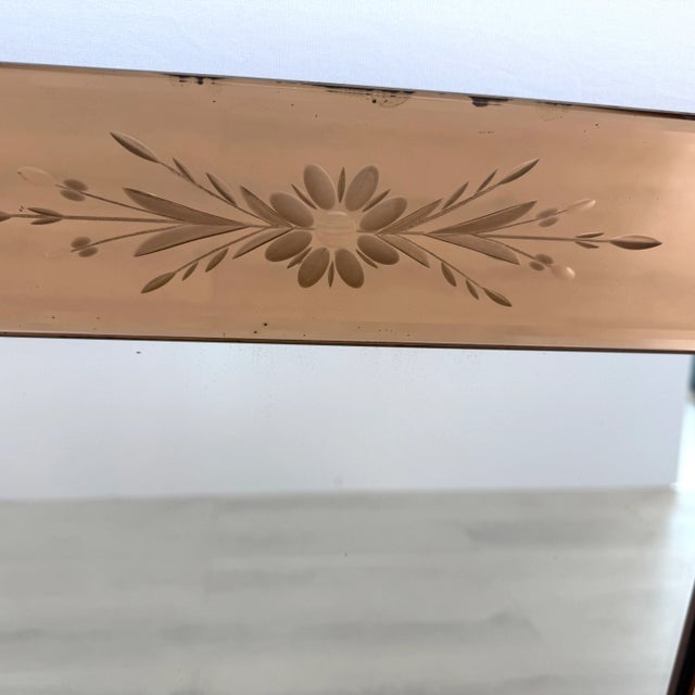 French Art Deco Pink Mirror, 1930s For Sale - Image 9 of 11