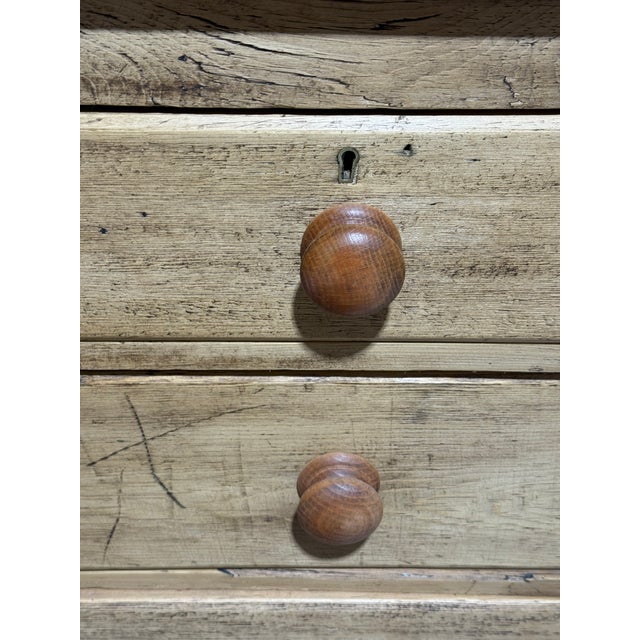 Antique Pine Two Over Two Drawers - Chest of Drawers With Gallery Back - From England For Sale - Image 13 of 18