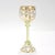 1900 Set of 6 Gilt German or Bohemian Art Nouveau Clear & Green Glass Wine Goblets For Sale In Philadelphia - Image 6 of 18