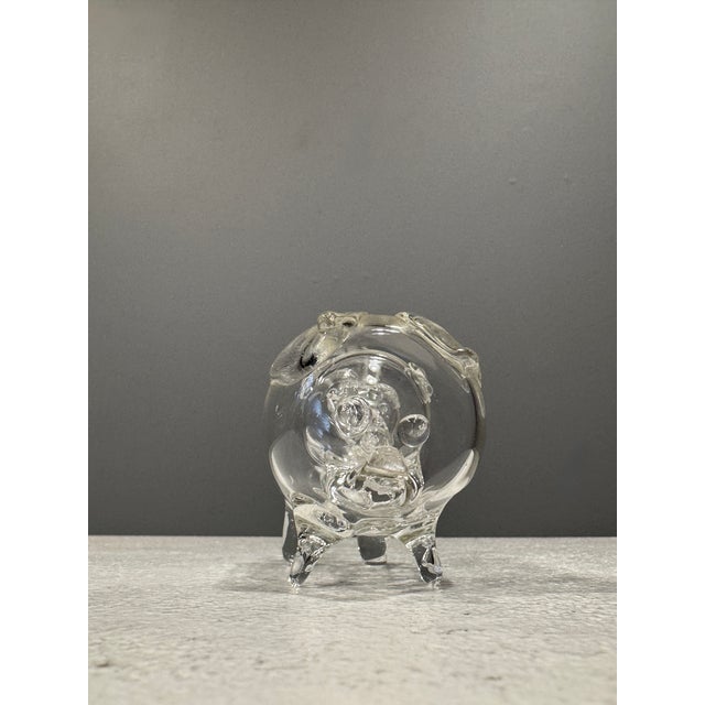 1970s Glass Sculpture Pin in Pig in Pig by Roberto Niederer, 1970s For Sale - Image 5 of 7