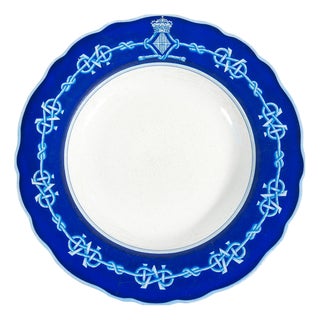 Plate with Coats of Arms of Queen Margherita from S.C.I. Laveno For Sale
