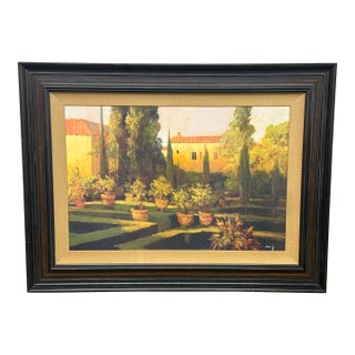 Philip Craig Verona Garden in Tuscany Giclee, Signed For Sale