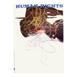 1989 Original Poster for Artis 89's Images Internationales Pour Les Droits De l'Homme Et Du Citoyen - Human Rights For Sale
