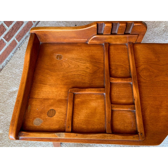 Mid 20th Century Mid 20th Century Cushman Colonial Creations Maple Cobbler's Table No. 5-16 For Sale - Image 5 of 11