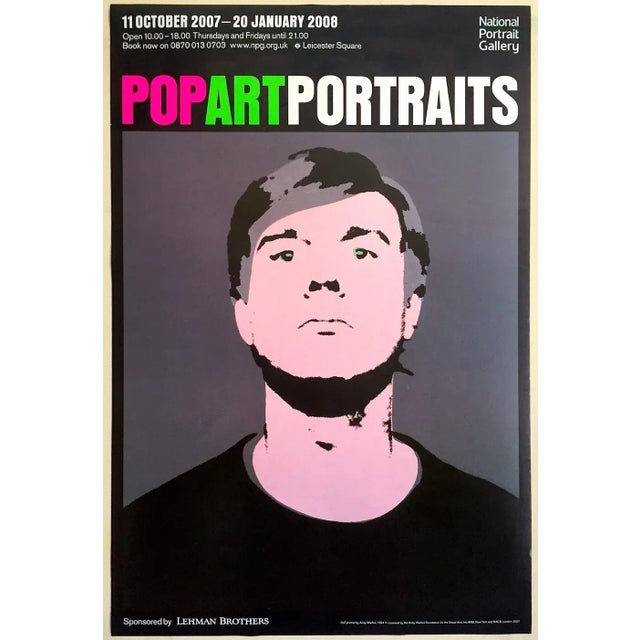 Andy Warhol Foundation London Museum Exhibition Pop Art Poster " Self Portrait " 1964 For Sale - Image 11 of 11
