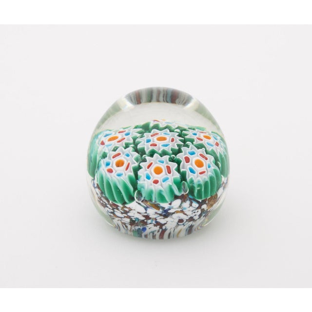 Collection of Seven Collection of Murano and French Millefiori Glass Paperweights. Tallest: 3" H x 2.75" Diameter....