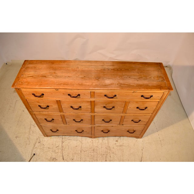English Pine Fleet of Drawers, Circa 1930 For Sale - Image 10 of 10