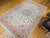 Persian Tabriz Rug, Hand-Knotted Wool & Silk, Fine Floral Pattern, Ivory & Pink, 7x10 For Sale In Chicago - Image 6 of 15