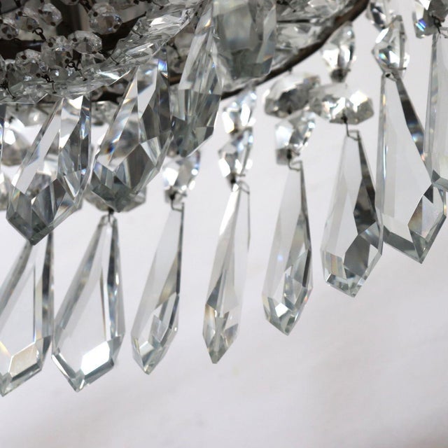 Chandeliers with Large Crystal Drops, Set of 3 For Sale - Image 16 of 18