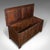 Brown 1700 Large Antique English Oak Coffer For Sale - Image 8 of 9