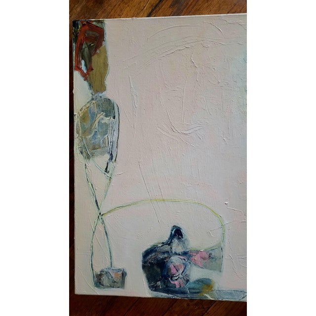 Abstract Riverside 2018 an Abstract Expressionist Oil Painting by Lynn Christian (Contemporary) For Sale - Image 3 of 5