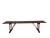 Earls 20th Century Rustic Swedish Wood Bench with Patinated Red For Sale