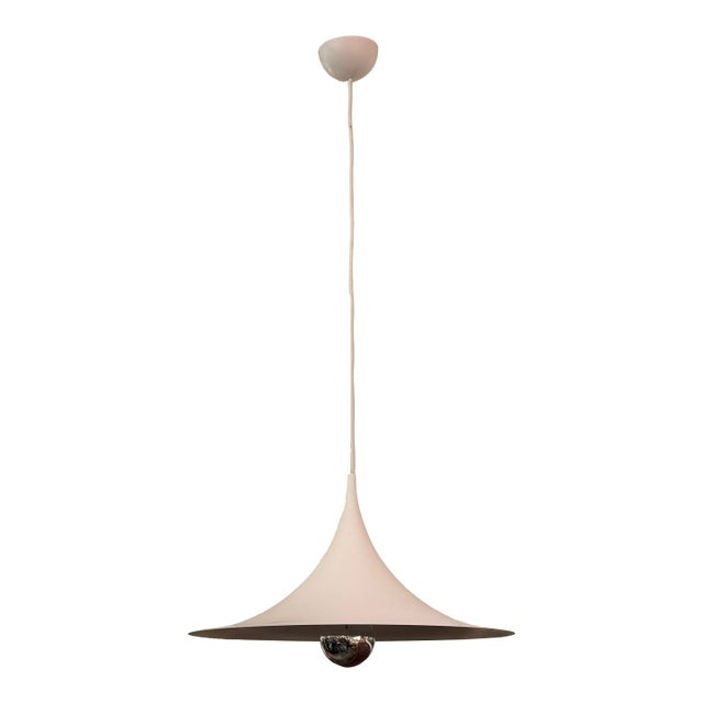 G U B I Medium Semi Matte White Pendant For Sale