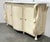 Elegant Maitland-Smith Traditional Cream Swan Katherine Credenza, carved swan design, claw feet, three doors, six shelves,...