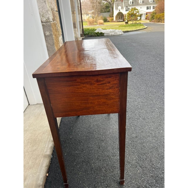 Wood Antique Small Sideboard or Desk For Sale - Image 7 of 10