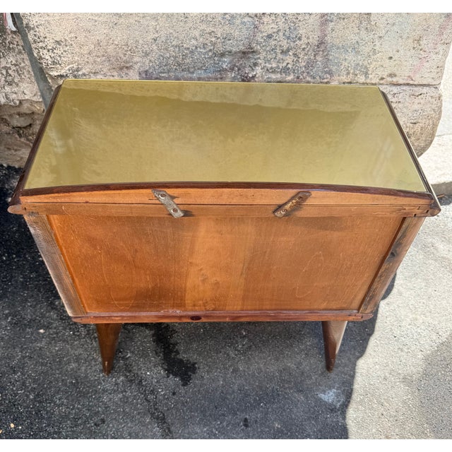 Wood Vintage Bedside Tables, 1950s, Set of 2 For Sale - Image 7 of 11