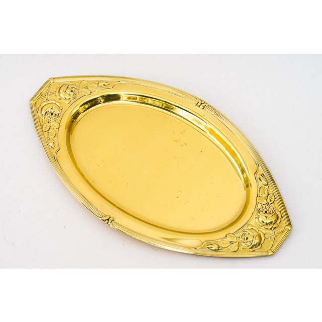Metal Small Serving Plate from Jugendstil, Vienna, 1908 For Sale - Image 7 of 9