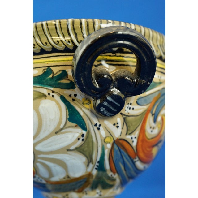 Vintage Vitrified Enamel Ceramic Cup Vase by MAR M.A.R. Pesaro, 1950s For Sale - Image 15 of 18
