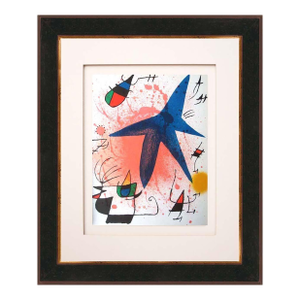 Joan Miro Original Lithograph V1-1 Mourlot 1970 Framed