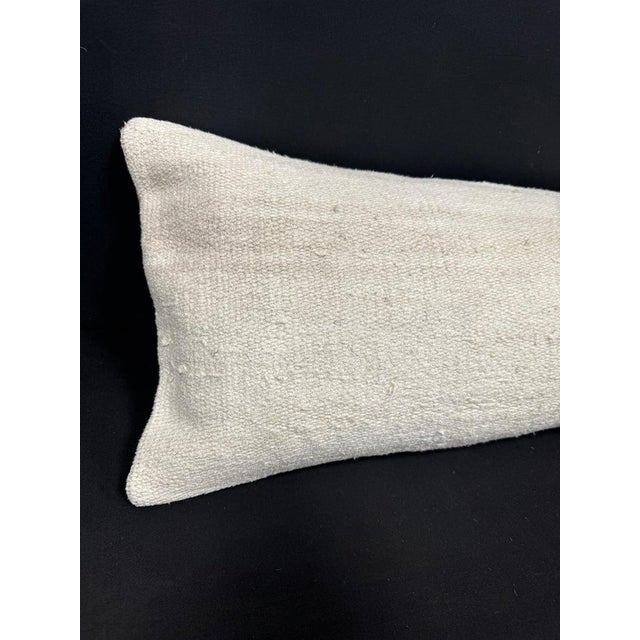 Turkish Hemp Pillow Cushion Natural Beige Cushion Cover 14"x40" #30452 Enhance your home decor with our Kilim Pillow...