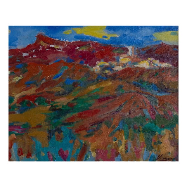 Fauvist Landscape, 1970s, Oil on Canvas For Sale