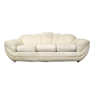 1980’s Art Deco Gondola Sofa by Bassett For Sale