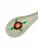 Set of 3 Asian Ceramic Serving Spoons Hand Painted With Floral & Fish Motifs For Sale - Image 11 of 17