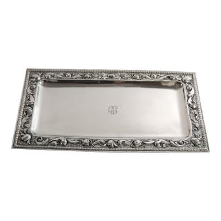 1910s Sterling Silver Tray For Sale
