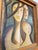 Brutalist Figurative Oil Painting Signed Simon 1970 Postmodern Figures Art For Sale In Tampa - Image 6 of 9
