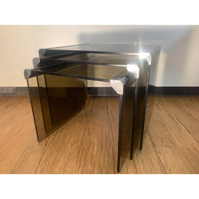 Nesting Tables by Pierangelo Gallotti, 1970s, Set of 3, in Good conditions. Designed 1970 to 1979 I have official proof of...
