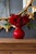 Kenneth Ludwig Chicago Kenneth Ludwig Chicago Red Hibiscus Glass Vase For Sale - Image 4 of 5