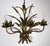 Mid-Century Modern Hollywood Regency Gold Plated Metal Chandelier, 1960s For Sale - Image 3 of 13