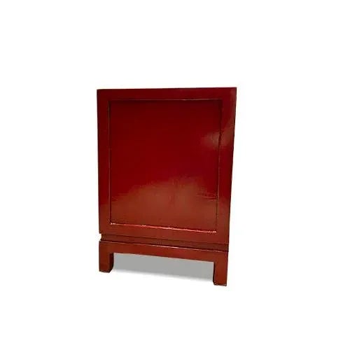 1980s Asian Red Moonlight TV Cabinet For Sale - Image 4 of 5