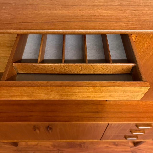 G-Plan Brasilia Compact Teak Tall Sideboard For Sale - Image 9 of 14