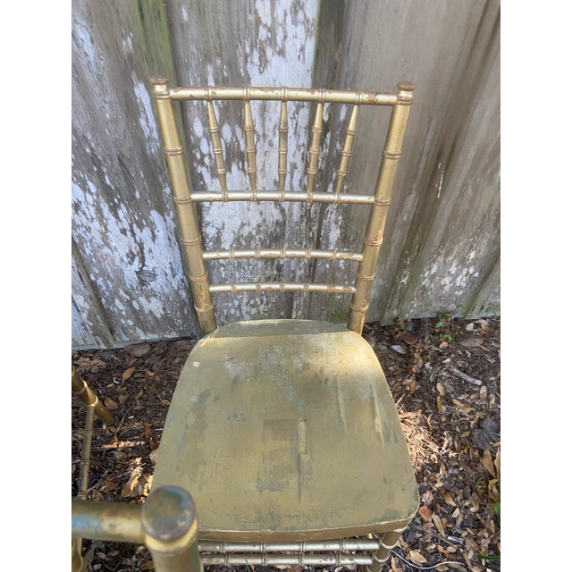 Vintage Shelby Williams Chiavari Chairs - Set of 4 For Sale - Image 10 of 11