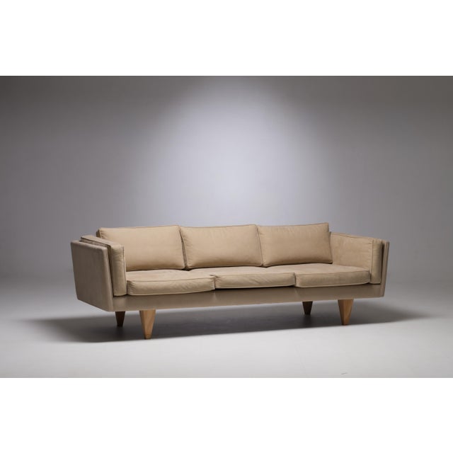 Model V11 Sofa by Illum Wikkelsø for Stouby, 2015, in Very Good conditions. Designed 1960 to 1969 This piece has an...