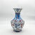 Handmade Ceramic Classic Vase (30cm) – Turquoise Panels & Red Floral Pattern – Mediterranean Summer Decor For Sale - Image 6 of 8