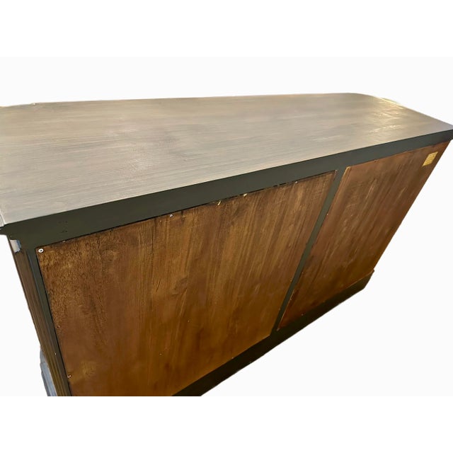 2010s Distressed Painted Credenza by Banks Coldstone Co, High Point Nc For Sale - Image 5 of 10